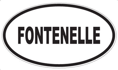 FONTENELLE - Oval Sticker