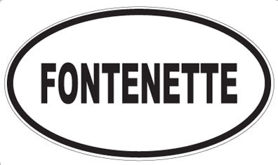FONTENETTE - Oval Sticker