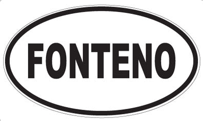 FONTENO - Oval Magnet