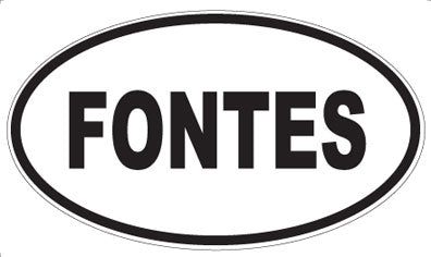 FONTES - Oval Magnet