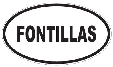 FONTILLAS - Oval Sticker