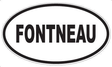 FONTNEAU - Oval Sticker