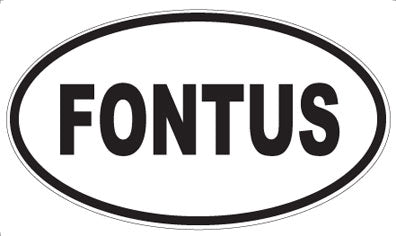 FONTUS - Oval Magnet