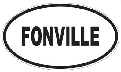FONVILLE - Oval Sticker