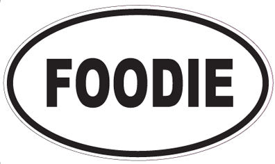 FOODIE - Oval Sticker