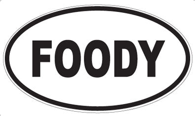 FOODY - Oval Sticker