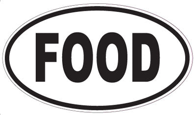 FOOD - Oval Sticker