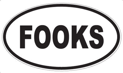 FOOKS - Oval Magnet