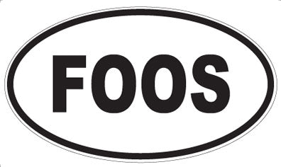 FOOS - Oval Sticker