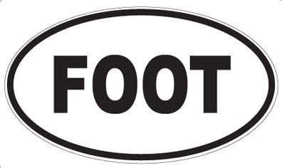 FOOT - Oval Magnet