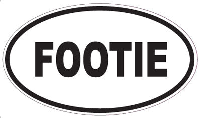 FOOTIE - Oval Sticker