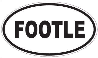 FOOTLE - Oval Sticker