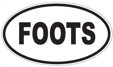 FOOTS - Oval Sticker