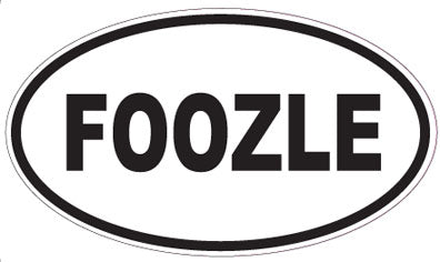 FOOZLE - Oval Sticker