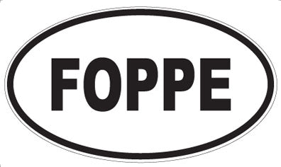 FOPPE - Oval Sticker