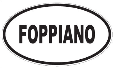 FOPPIANO - Oval Sticker