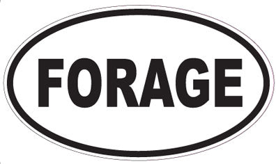 FORAGE - Oval Sticker