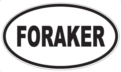 FORAKER - Oval Magnet