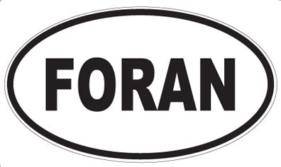 FORAN - Oval Magnet