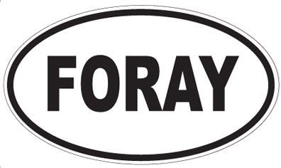 FORAY - Oval Magnet
