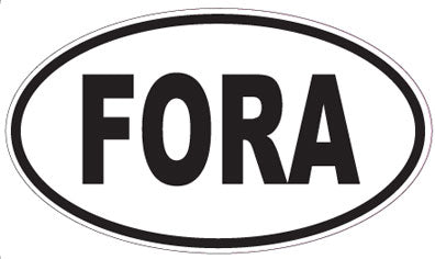 FORA - Oval Sticker