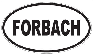 FORBACH - Oval Sticker
