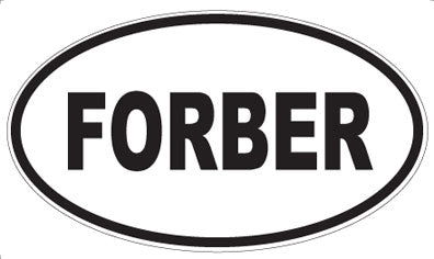 FORBER - Oval Sticker