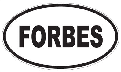 FORBES - Oval Sticker