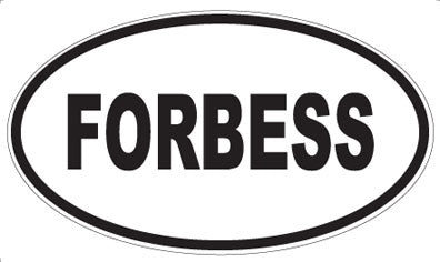 FORBESS - Oval Sticker