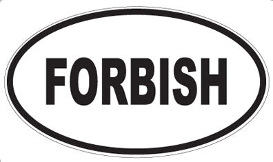 FORBISH - Oval Magnet