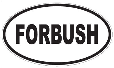 FORBUSH - Oval Sticker