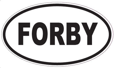 FORBY - Oval Sticker