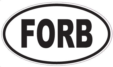 FORB - Oval Sticker