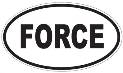 FORCE - Oval Sticker