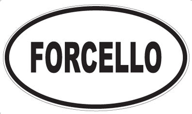 FORCELLO - Oval Sticker