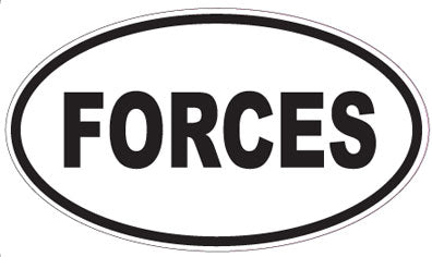 FORCES - Oval Sticker