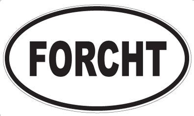 FORCHT - Oval Sticker