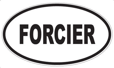 FORCIER - Oval Sticker