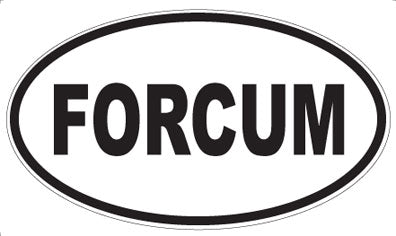 FORCUM - Oval Sticker