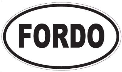 FORDO - Oval Sticker