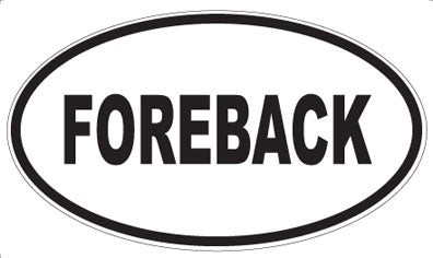 FOREBACK - Oval Magnet