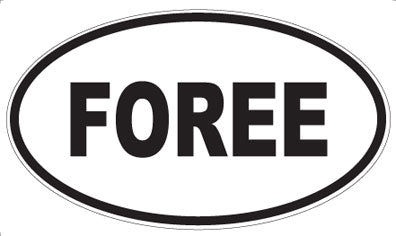 FOREE - Oval Sticker