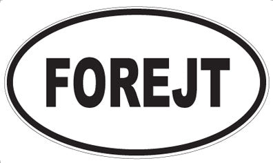 FOREJT - Oval Magnet