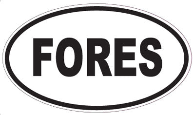 FORES - Oval Sticker
