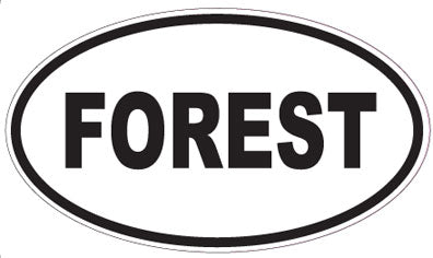 FOREST - Oval Sticker