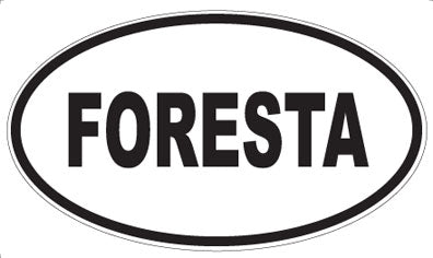 FORESTA - Oval Sticker
