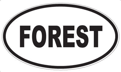FOREST - Oval Magnet
