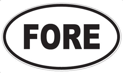 FORE - Oval Magnet