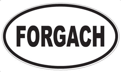 FORGACH - Oval Sticker