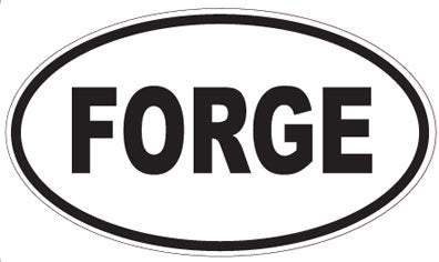 FORGE - Oval Sticker